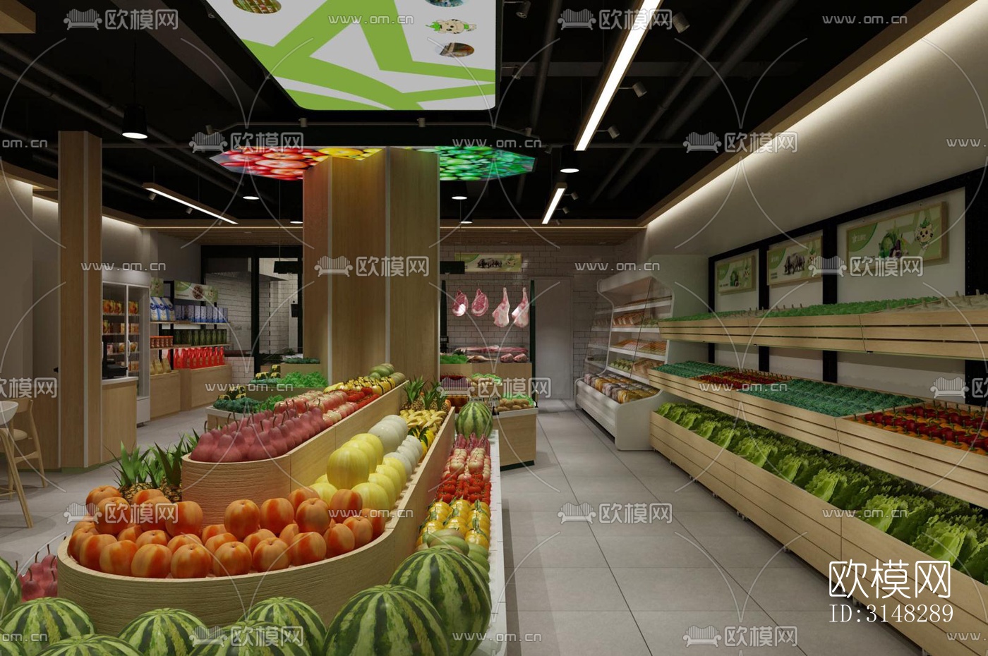 现代零售店铺效果图下载（渲染图3）