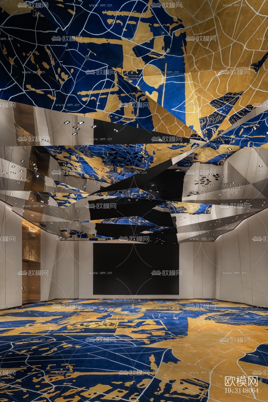 现代酒店民宿效果图下载（渲染图4）