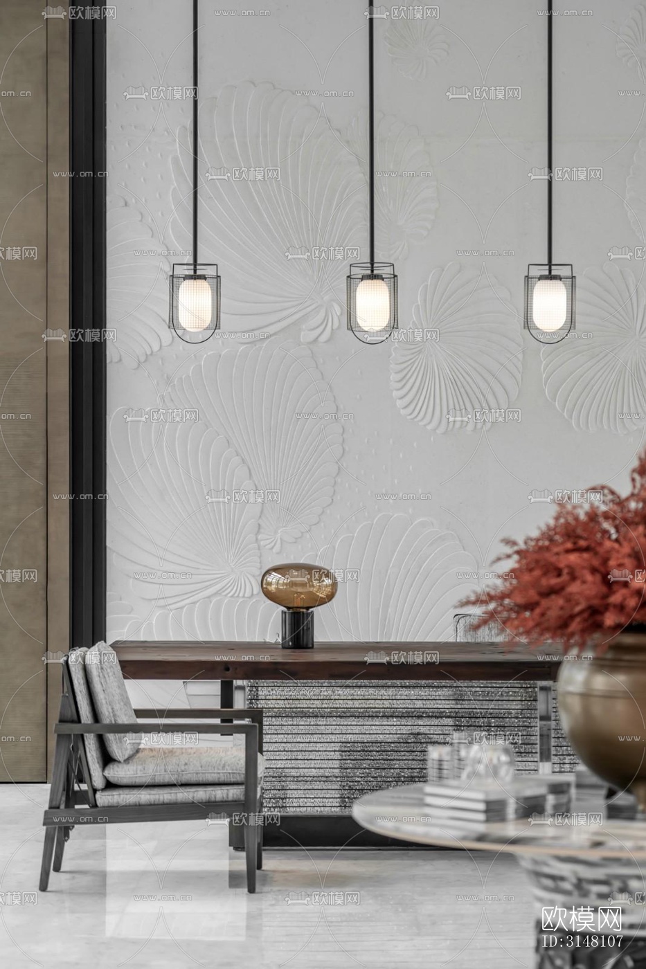 现代酒店民宿效果图下载（渲染图16）