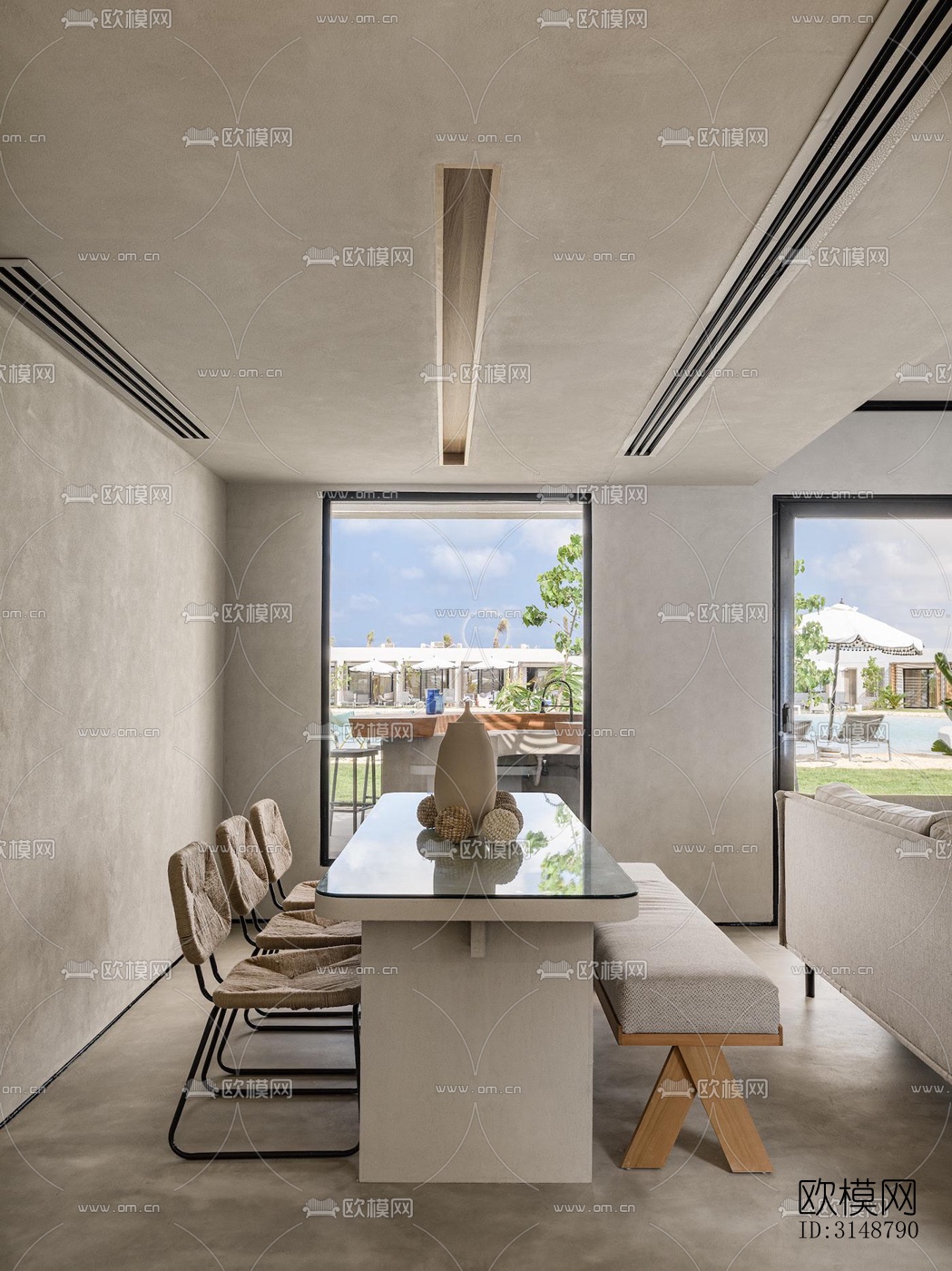 侘寂平层效果图下载（渲染图20）