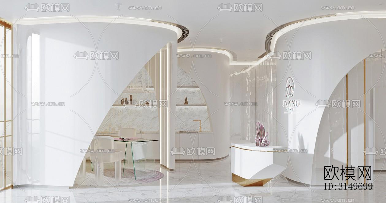 现代健身房效果图下载（渲染图10）