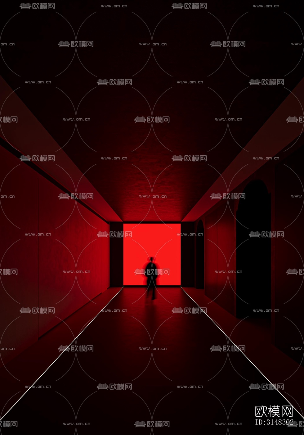 高级灰零售店铺效果图下载（渲染图1）