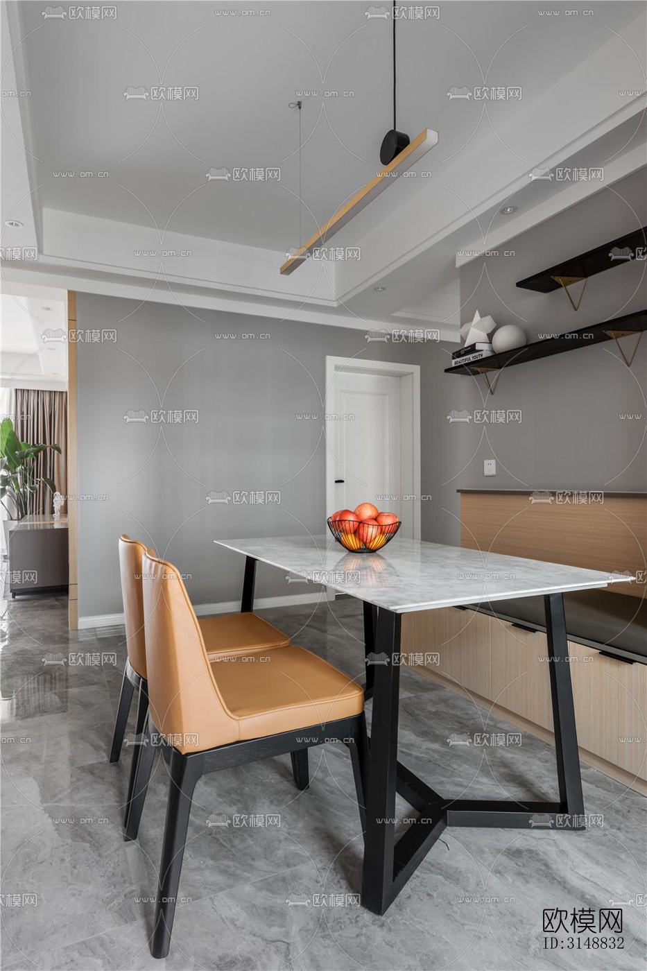 北欧平层效果图下载（渲染图8）