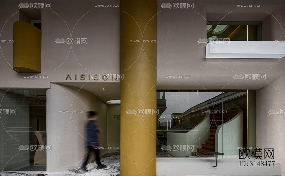 侘寂美容院效果图下载(渲染图14)
