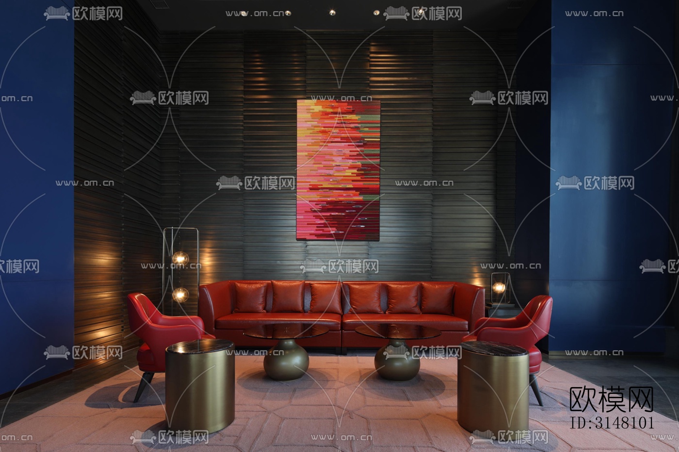 现代酒店民宿效果图下载（渲染图8）