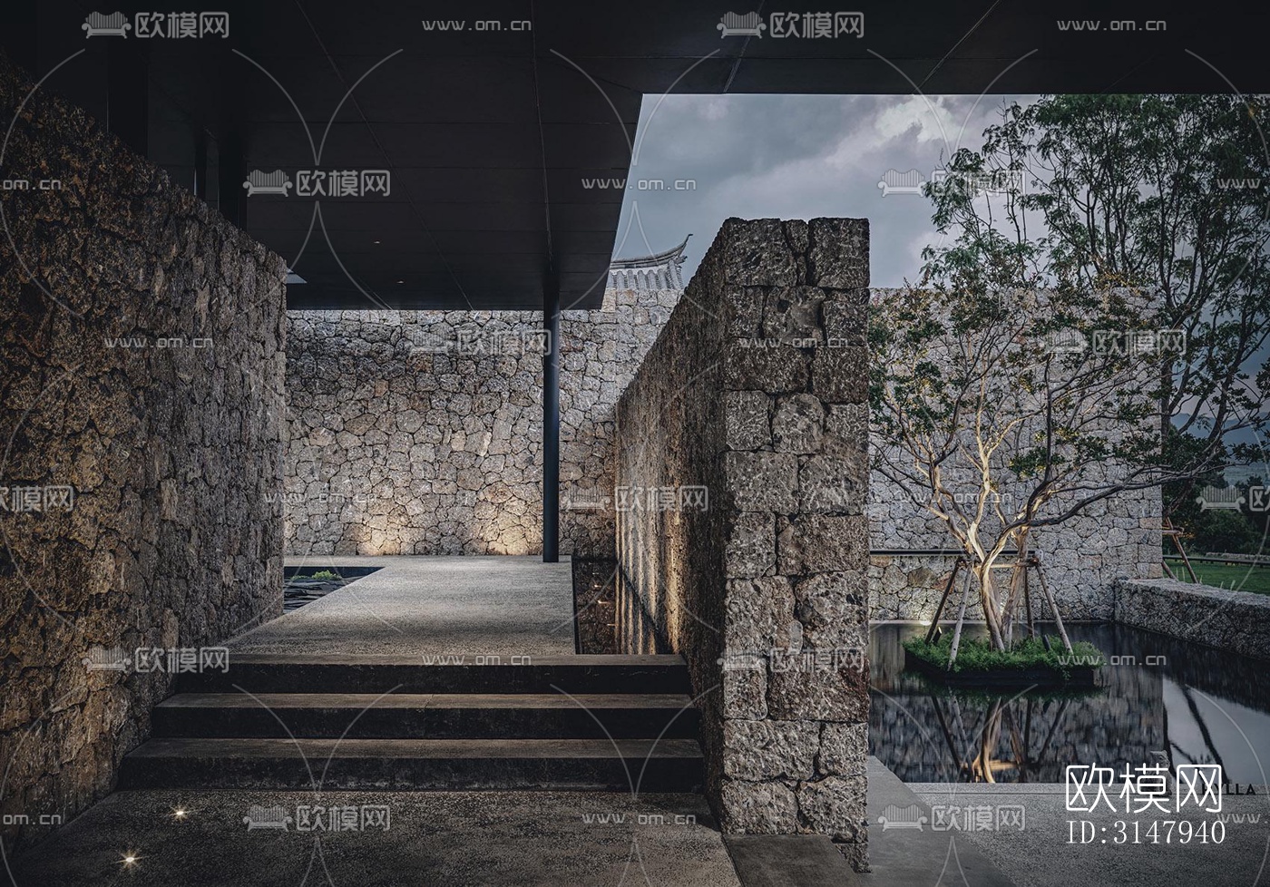 侘寂酒店民宿效果图下载（渲染图17）