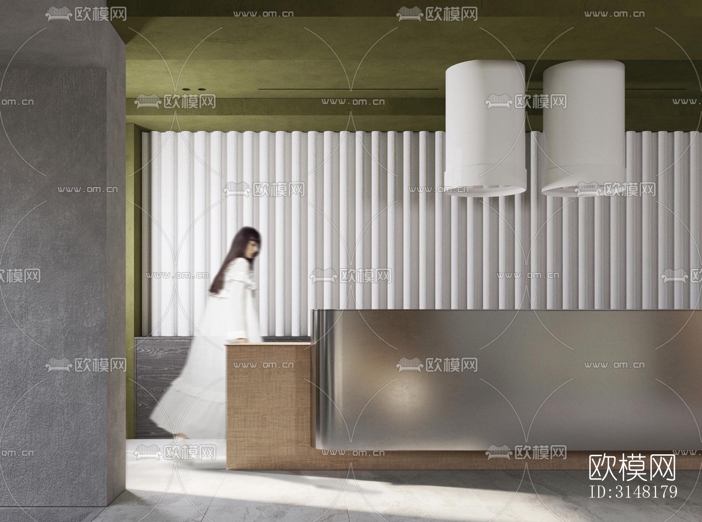 现代酒店民宿效果图下载（渲染图1）