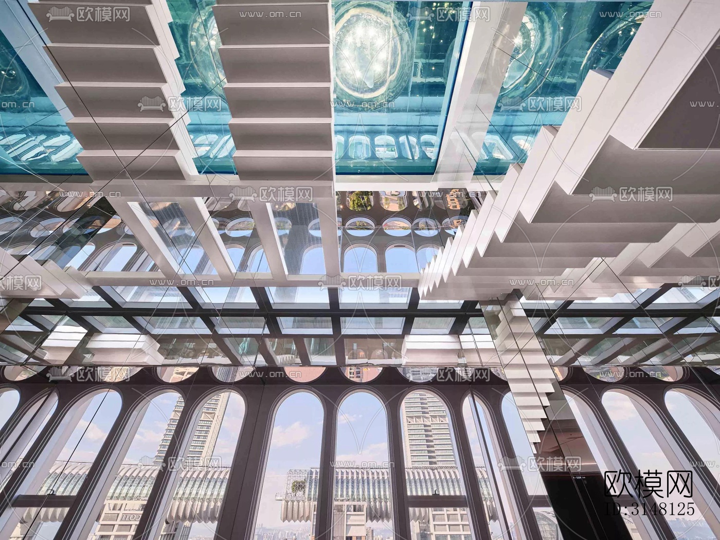 现代酒店民宿效果图下载（渲染图2）