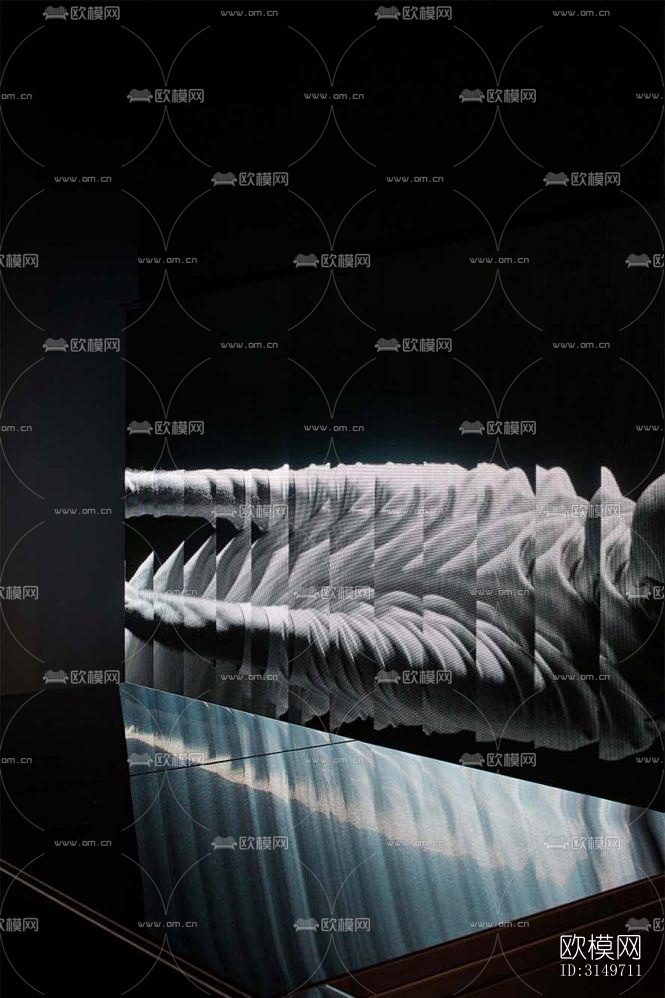 高级灰健身房效果图下载（渲染图15）