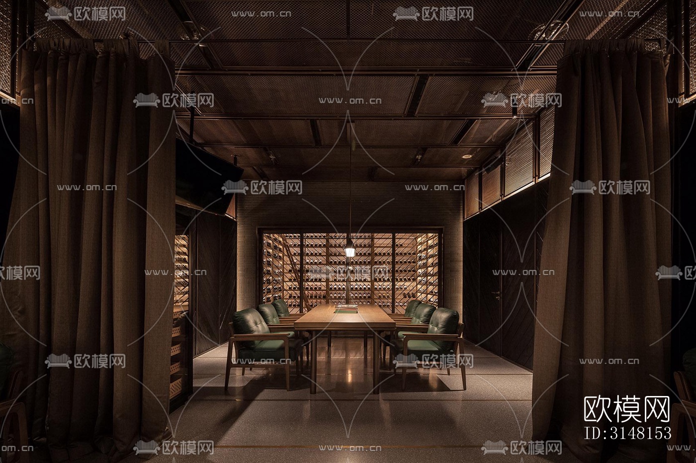 现代酒店民宿效果图下载（渲染图6）