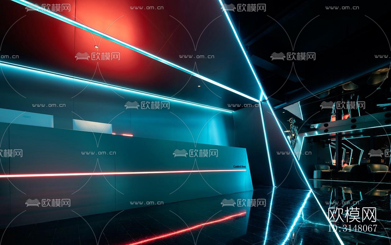 现代酒店民宿效果图下载（渲染图10）