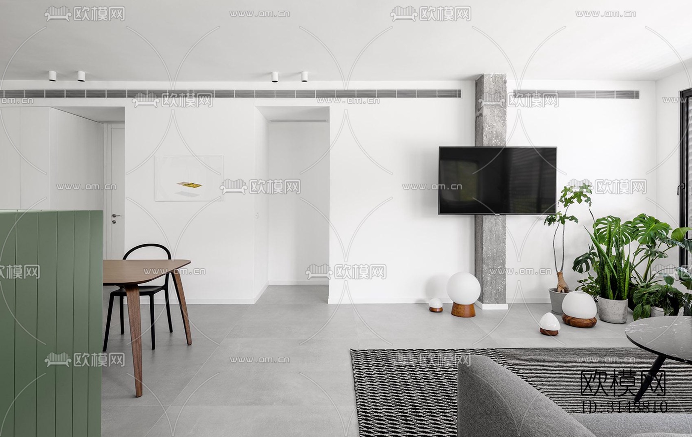 北欧平层效果图下载（渲染图6）