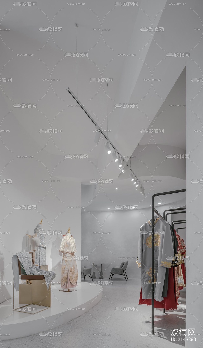 高级灰零售店铺效果图下载（渲染图6）