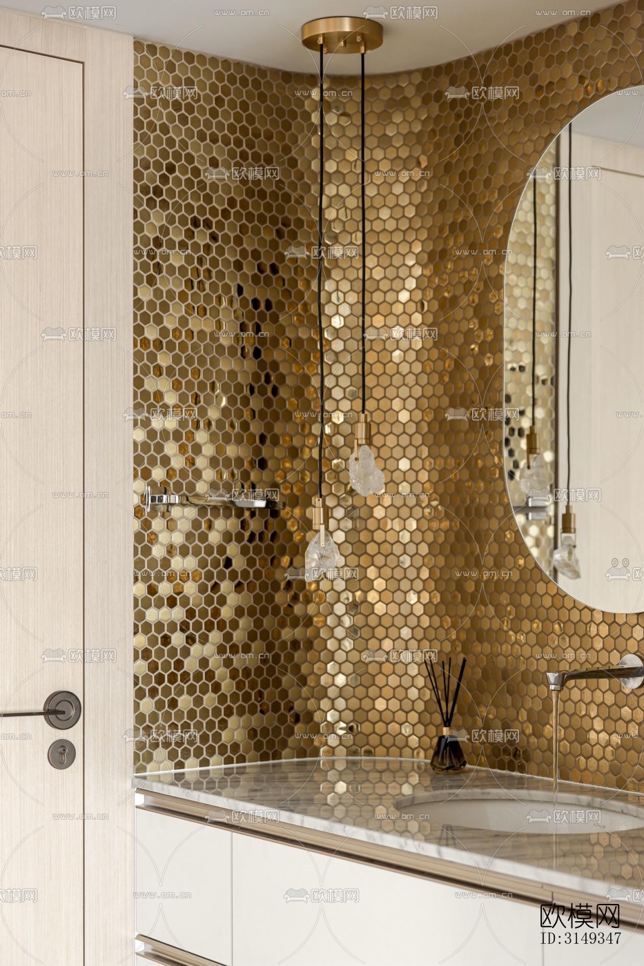 现代平层效果图下载（渲染图11）