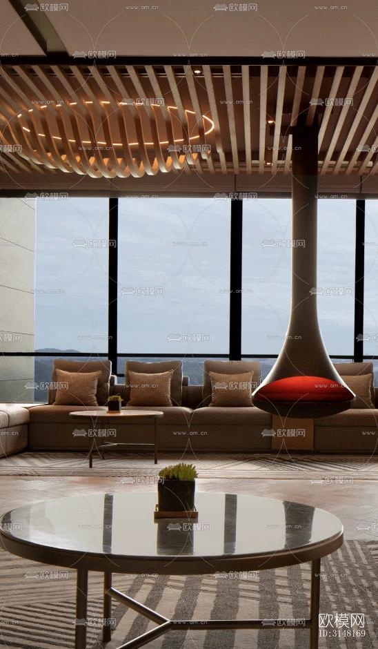 现代酒店民宿效果图下载（渲染图12）