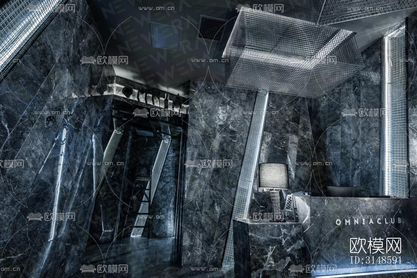 现代酒吧效果图下载（渲染图2）