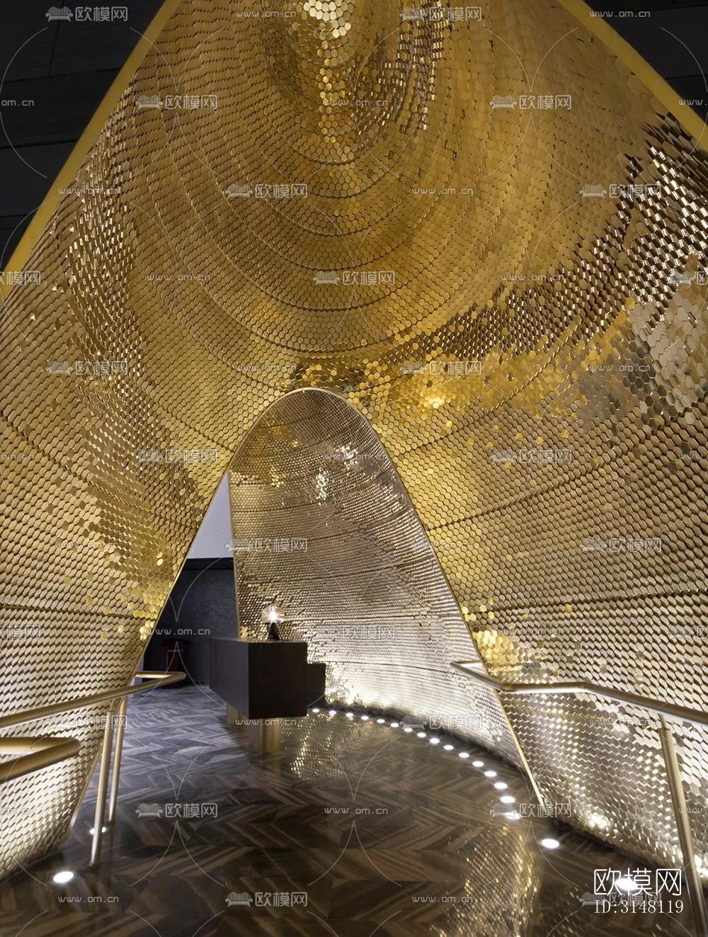 现代酒店民宿效果图下载（渲染图2）