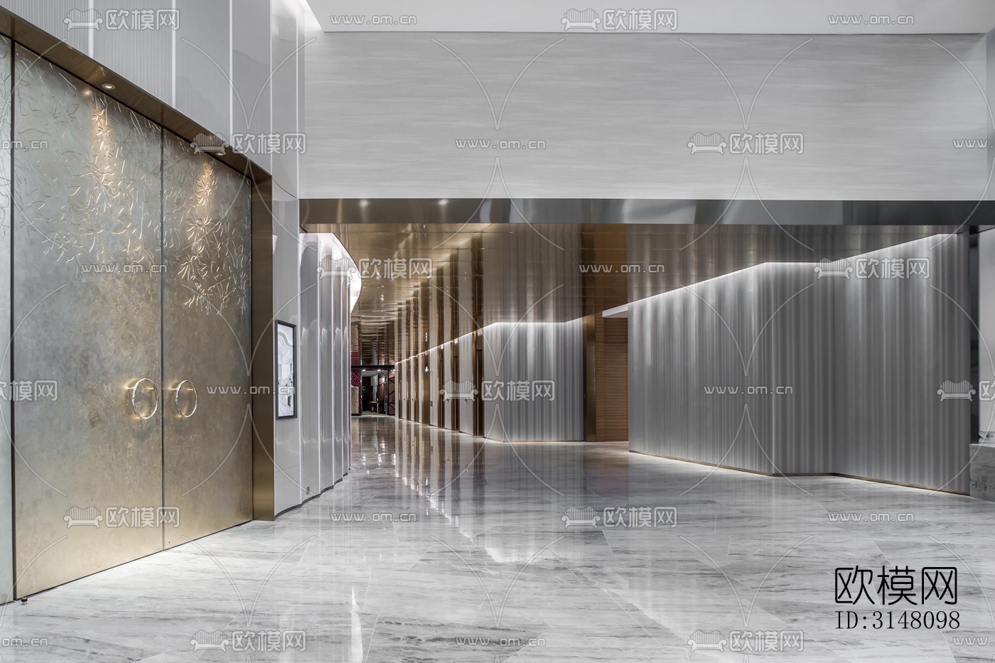 现代酒店民宿效果图下载（渲染图3）