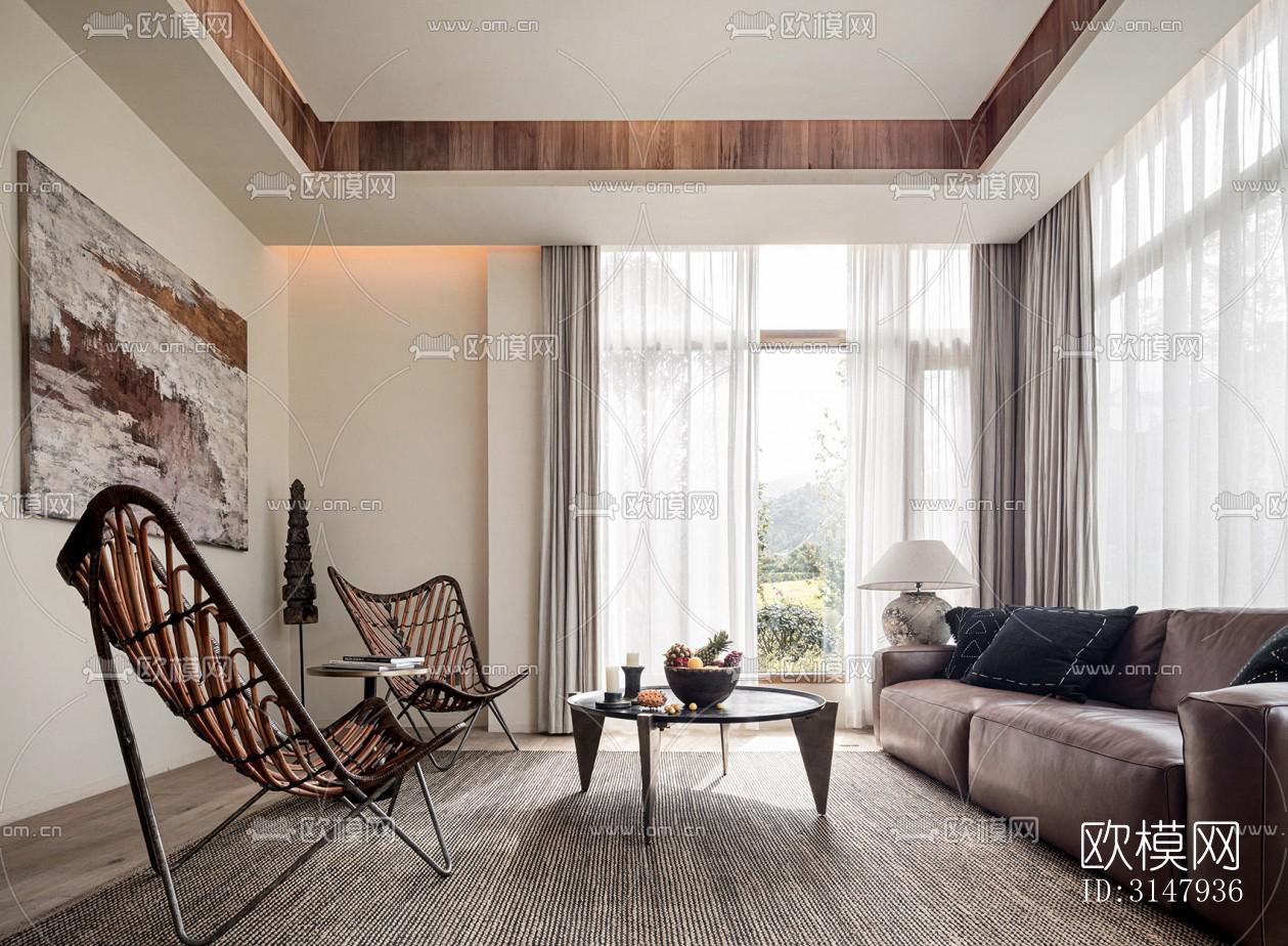 侘寂酒店民宿效果图下载（渲染图2）