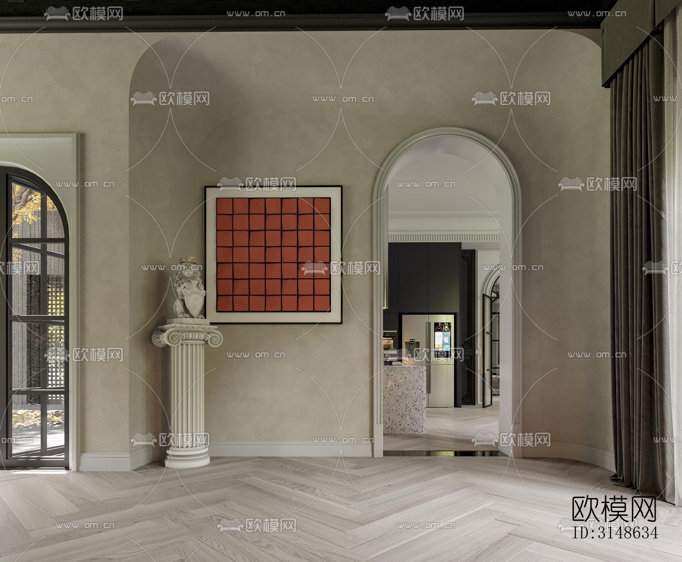 法式别墅效果图下载（渲染图2）