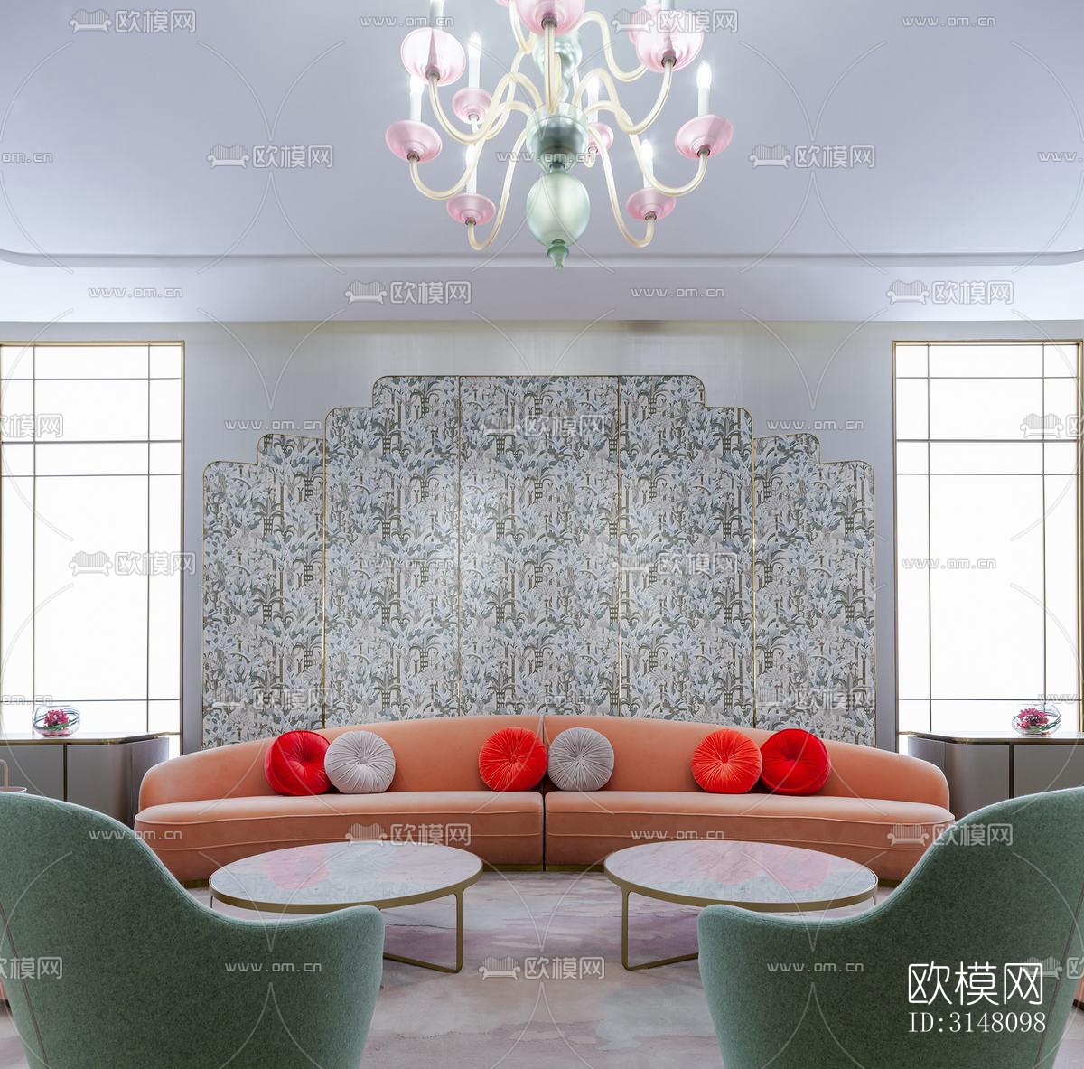 现代酒店民宿效果图下载（渲染图9）