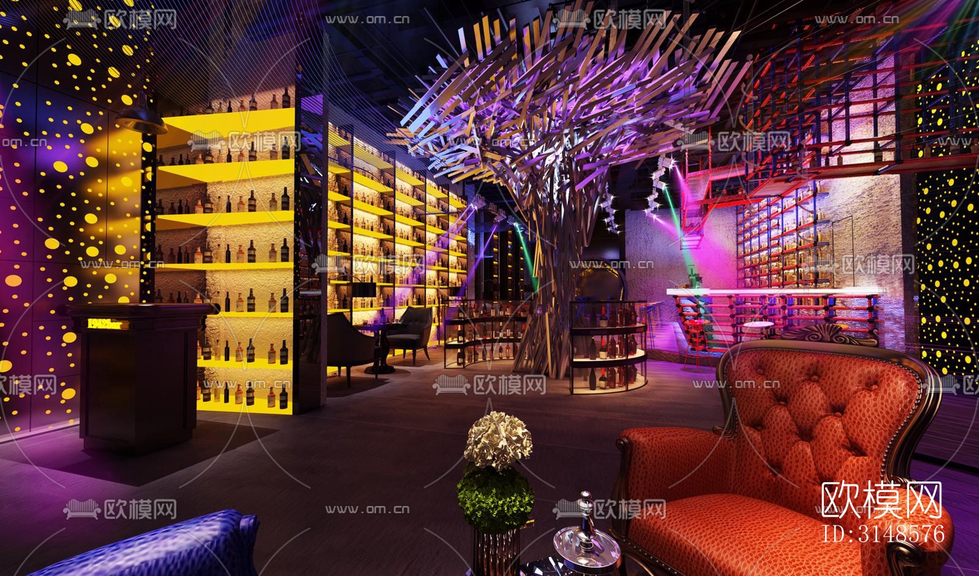 工业风酒吧效果图下载（渲染图6）