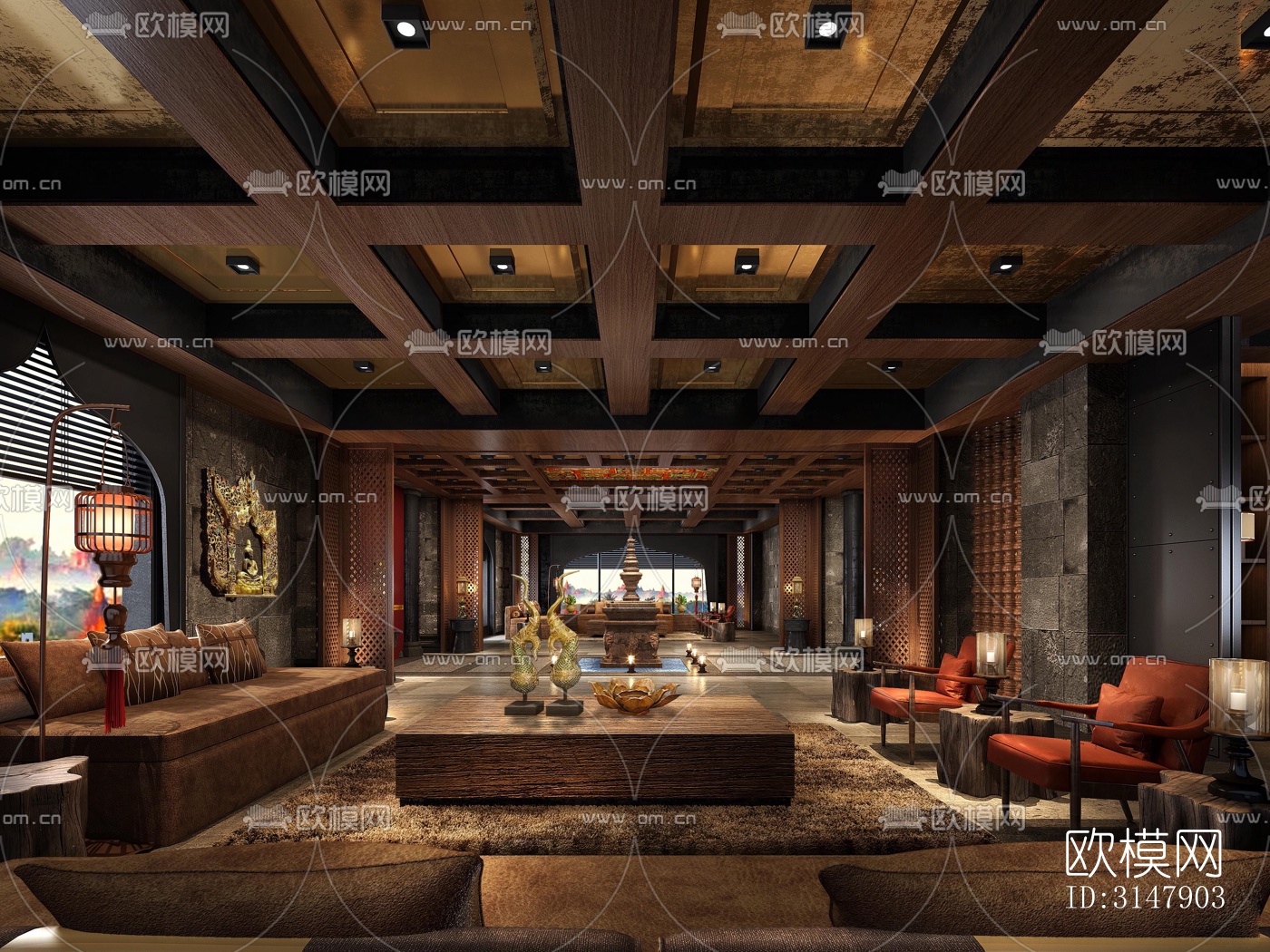 东南亚酒店民宿效果图下载（渲染图11）