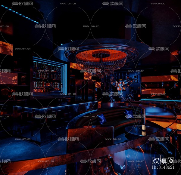 现代酒吧效果图下载(渲染图7)
