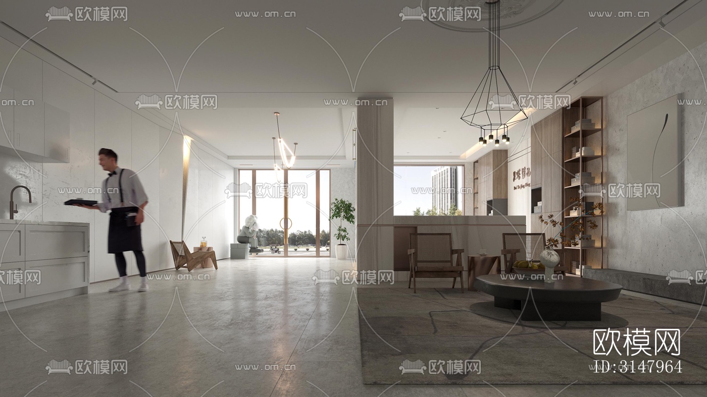 侘寂酒店民宿效果图下载（渲染图12）