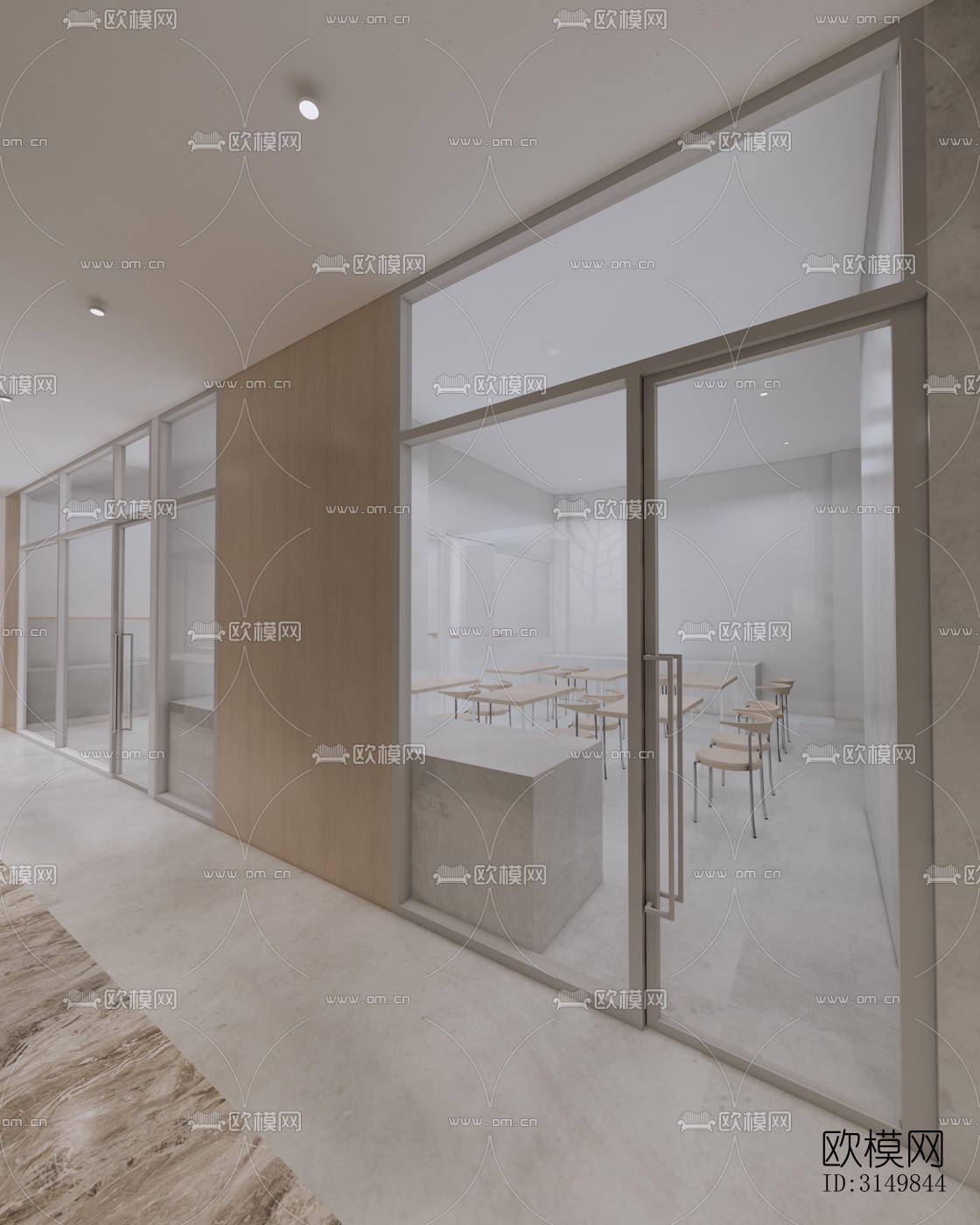 现代咖啡奶茶效果图下载（渲染图5）