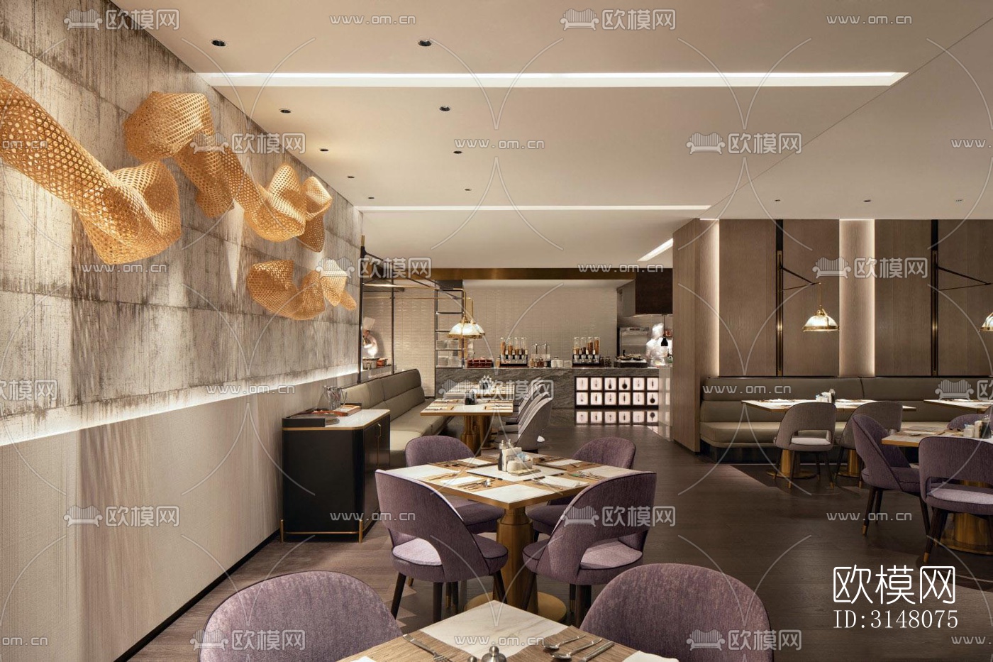 现代酒店民宿效果图下载（渲染图8）