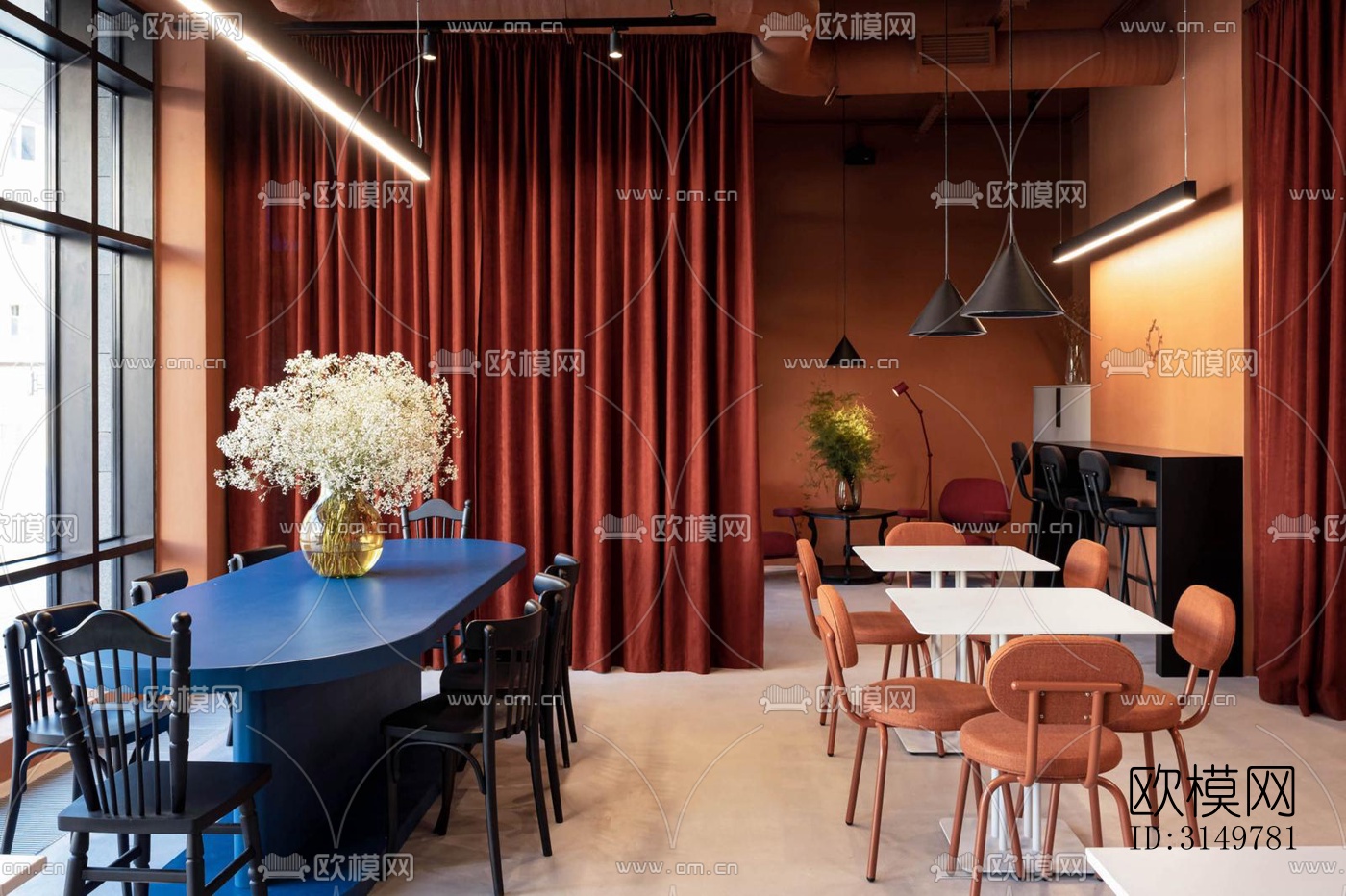 后现代咖啡奶茶效果图下载（渲染图7）