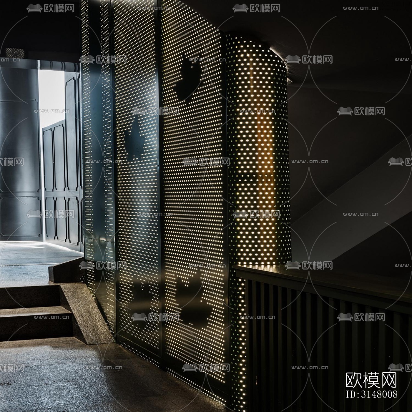 后现代酒店民宿效果图下载（渲染图12）