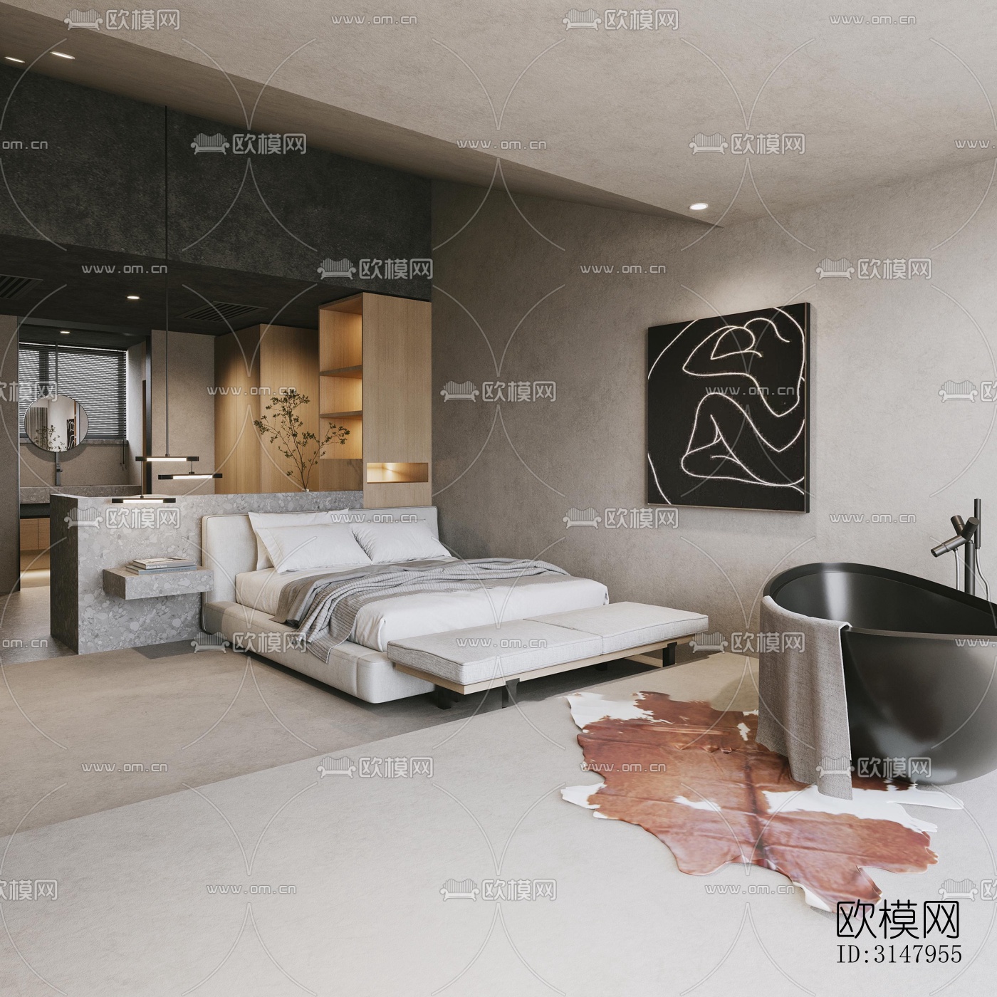 侘寂酒店民宿效果图下载（渲染图18）