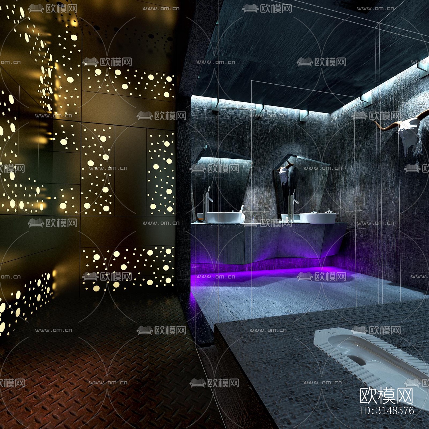 工业风酒吧效果图下载（渲染图5）