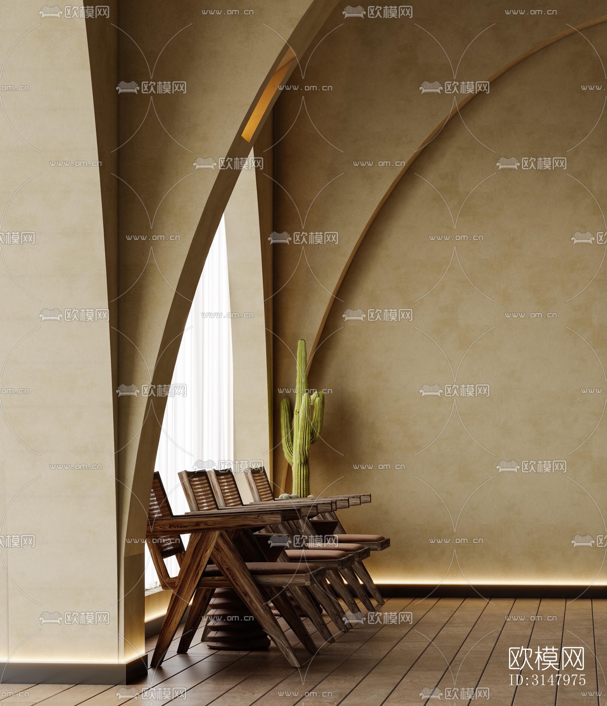 侘寂酒店民宿效果图下载（渲染图5）