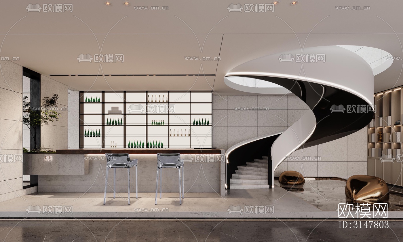 现代售楼处效果图下载（渲染图10）