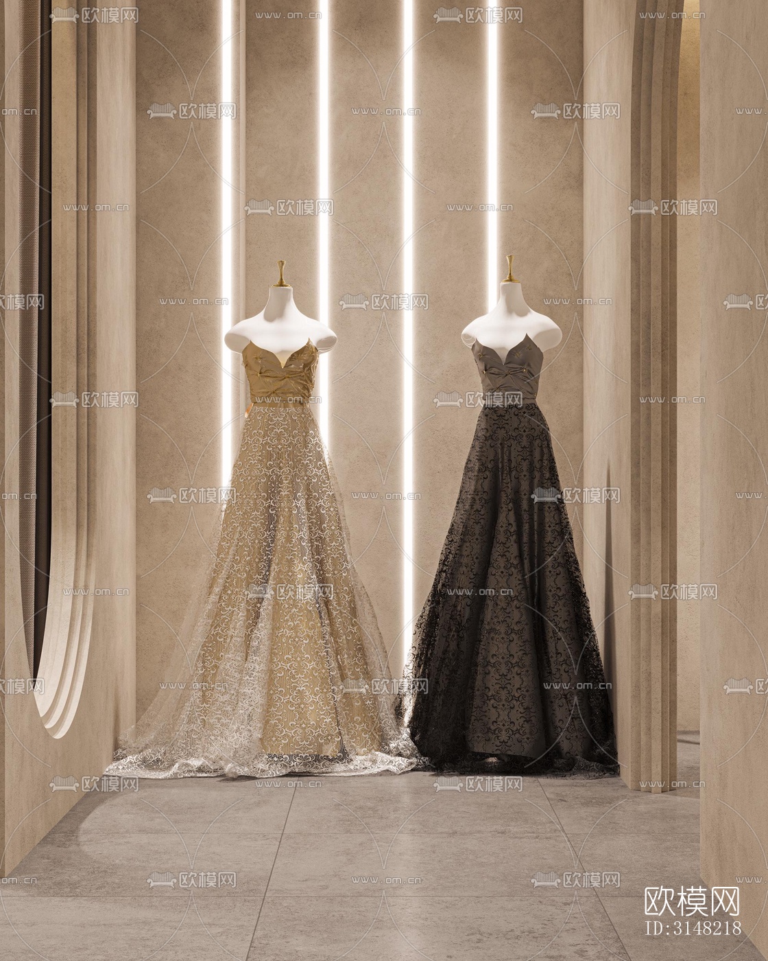 侘寂零售店铺效果图下载（渲染图1）