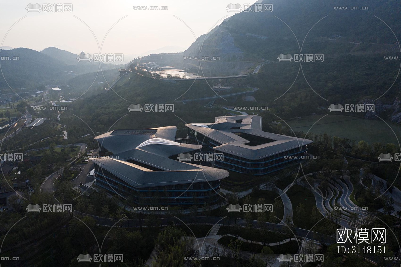 现代酒店民宿效果图下载（渲染图9）