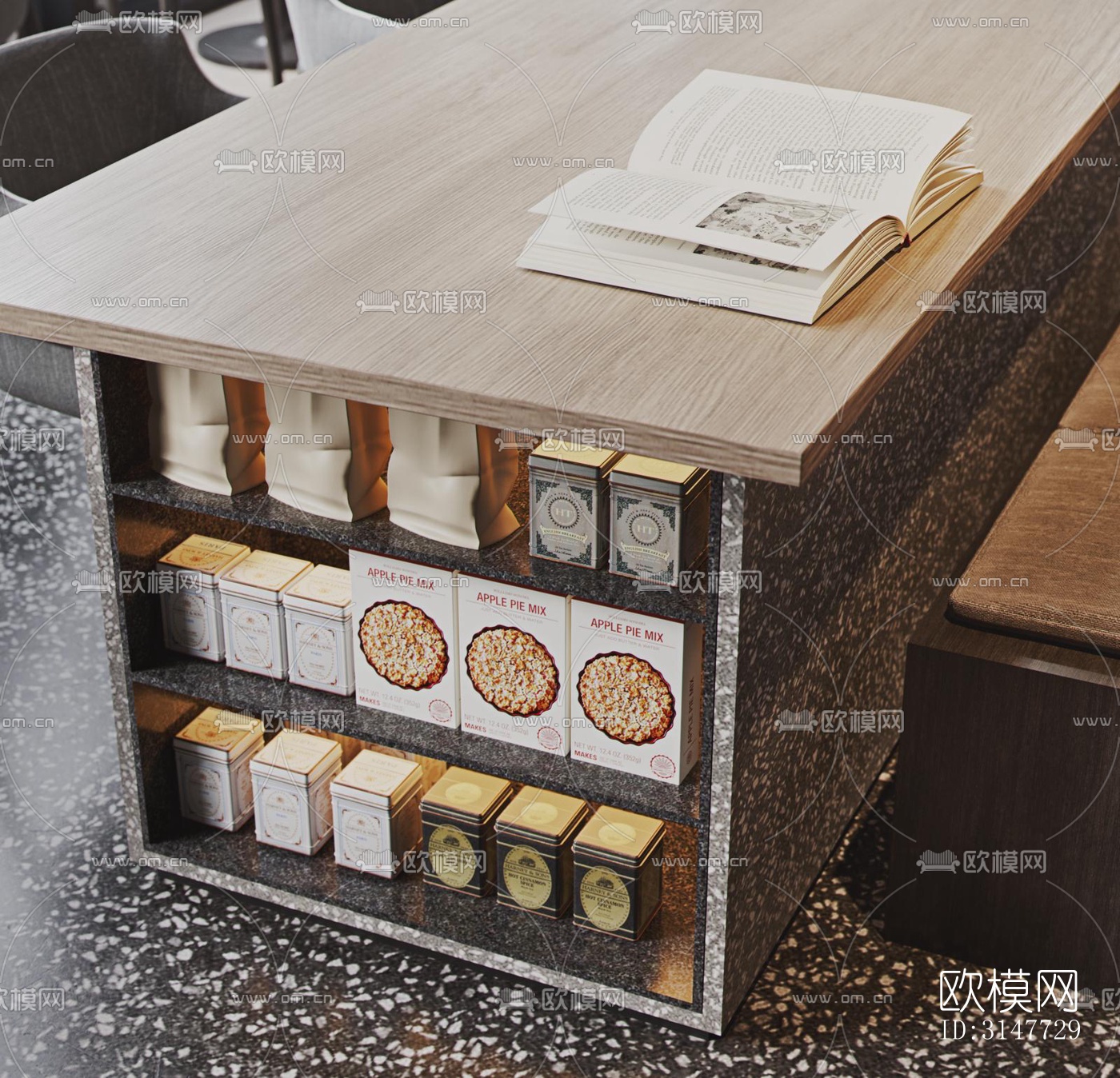 现代图书馆效果图下载（渲染图6）