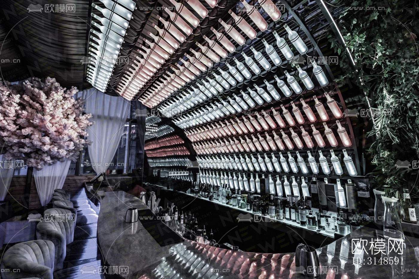现代酒吧效果图下载（渲染图10）