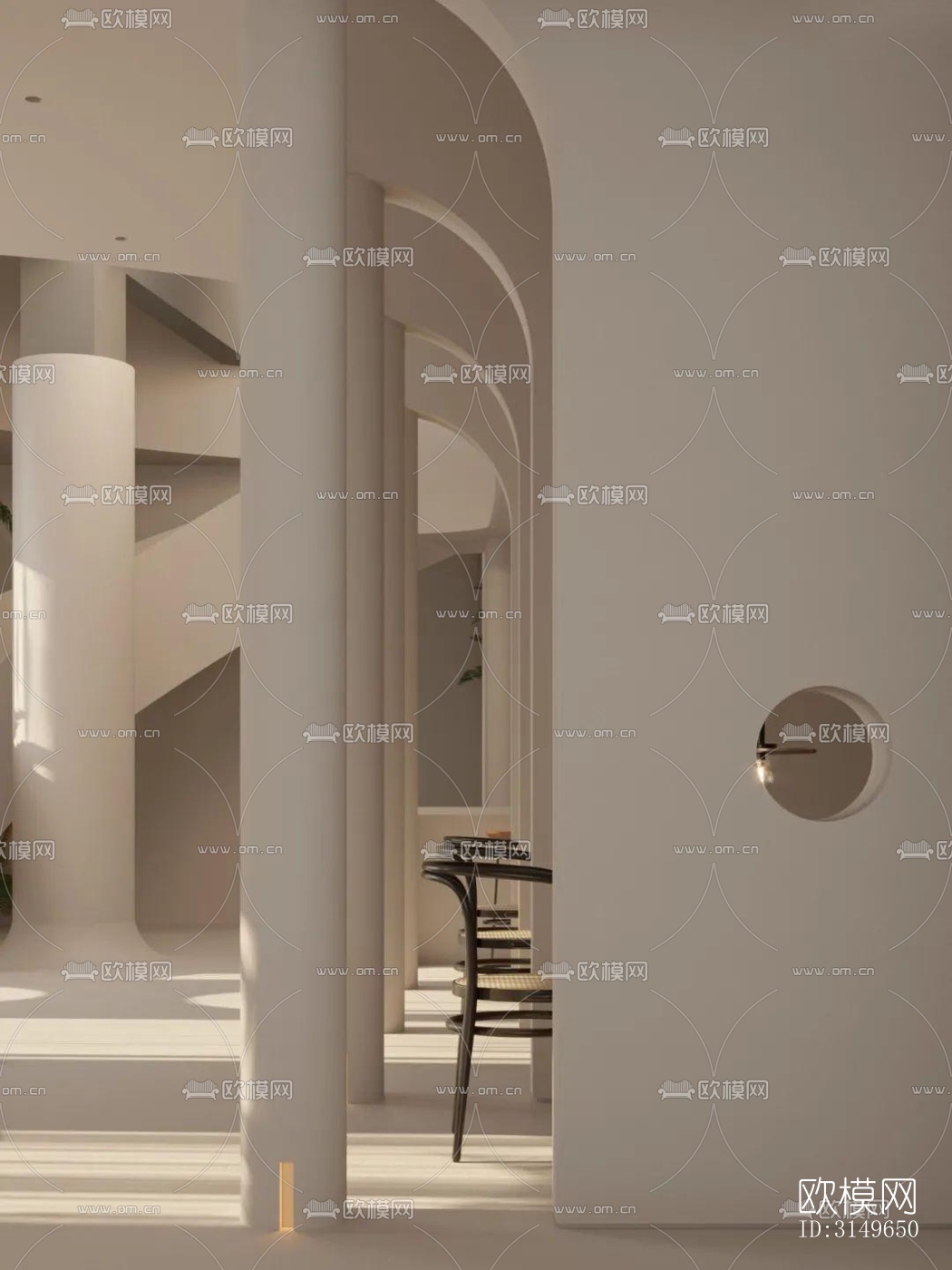 侘寂健身房效果图下载（渲染图12）