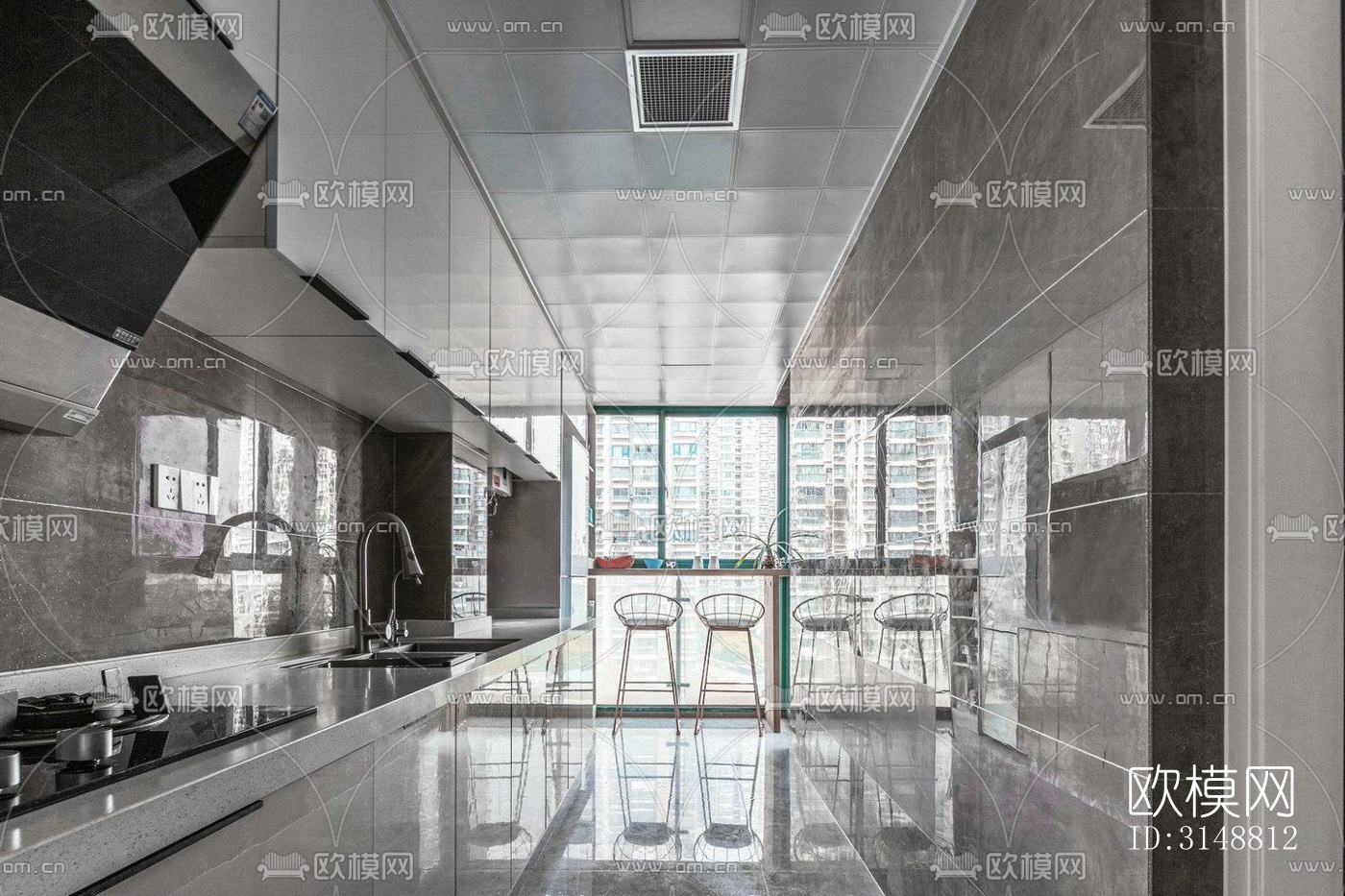 北欧平层效果图下载（渲染图7）