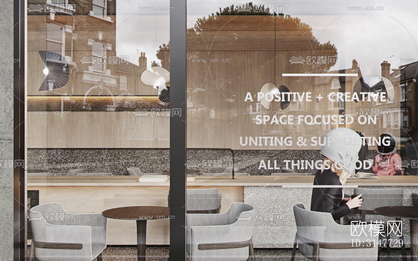 现代图书馆效果图下载（渲染图13）