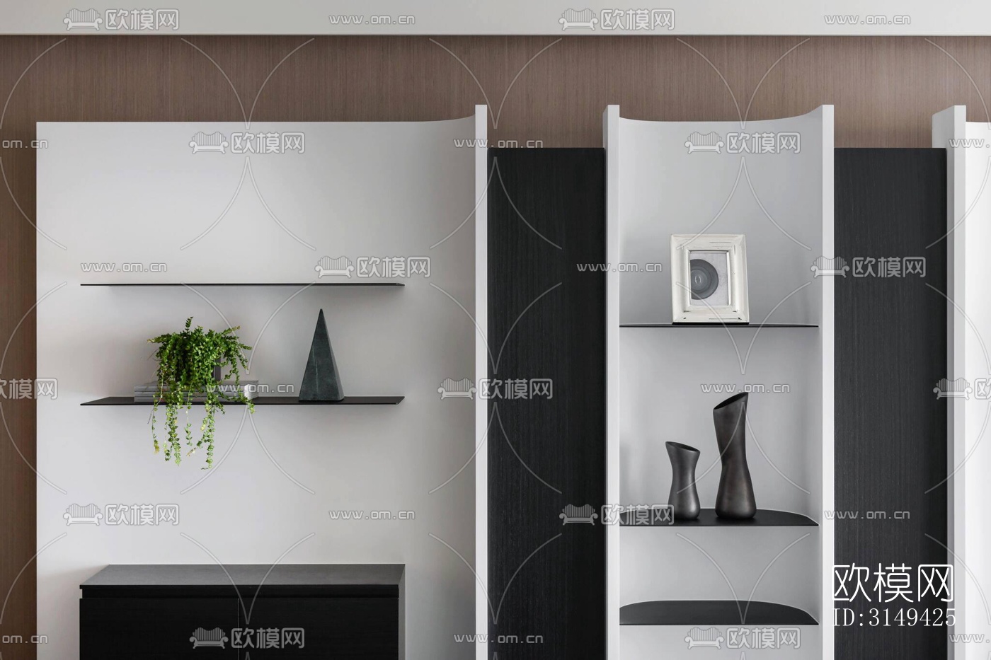 现代平层效果图下载（渲染图13）