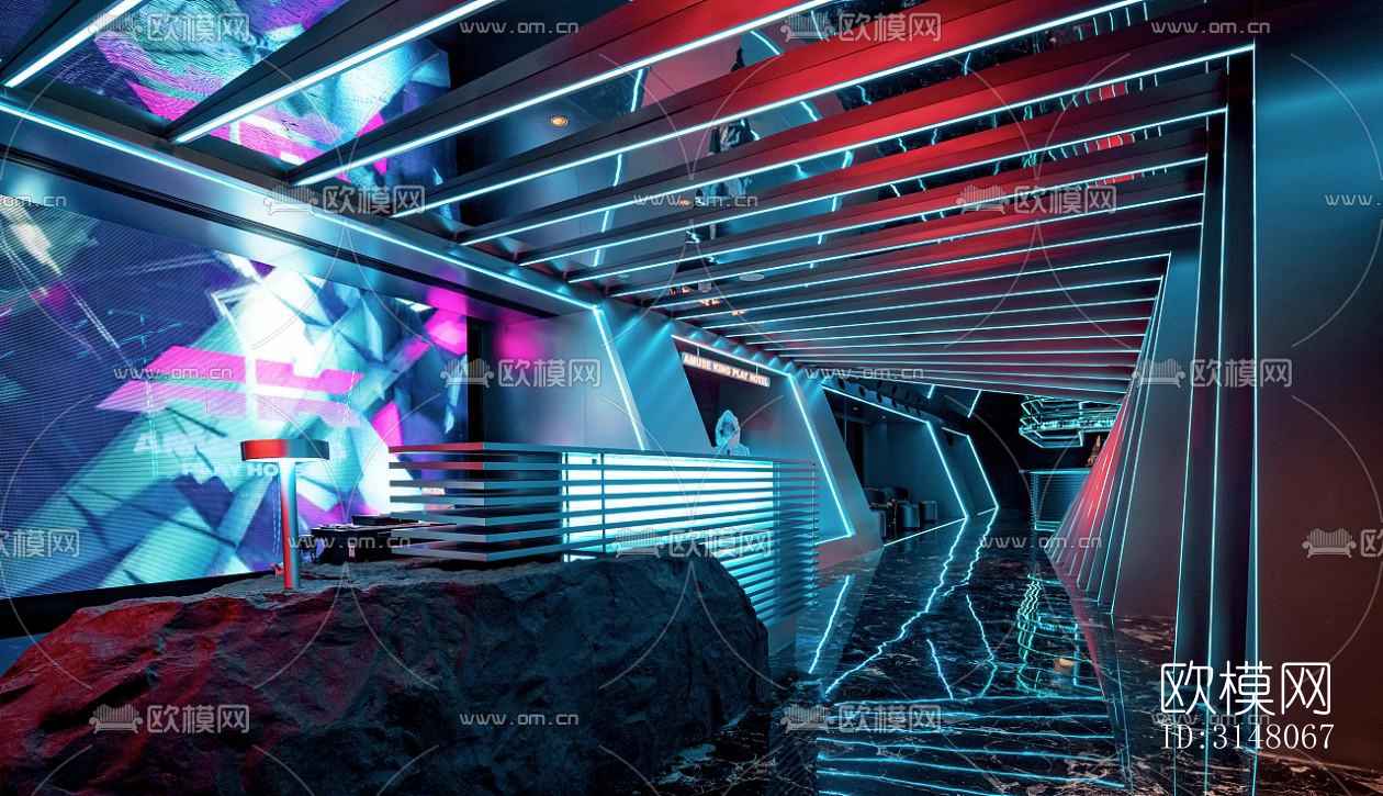 现代酒店民宿效果图下载（渲染图19）