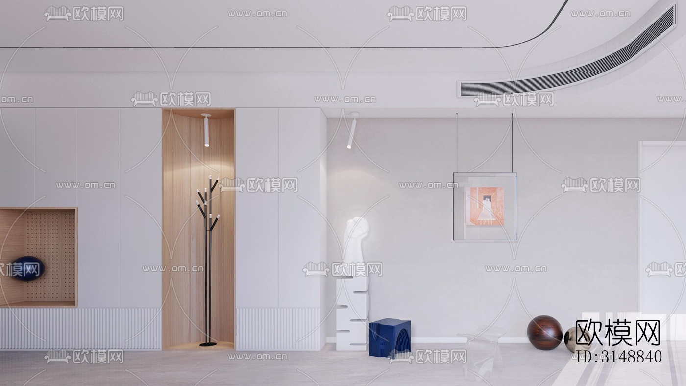 北欧平层效果图下载（渲染图3）