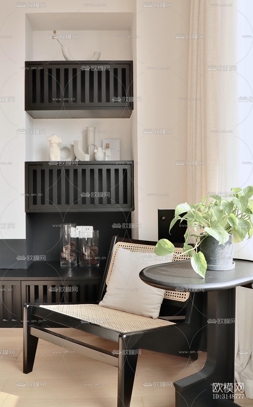 侘寂平层效果图下载（渲染图7）