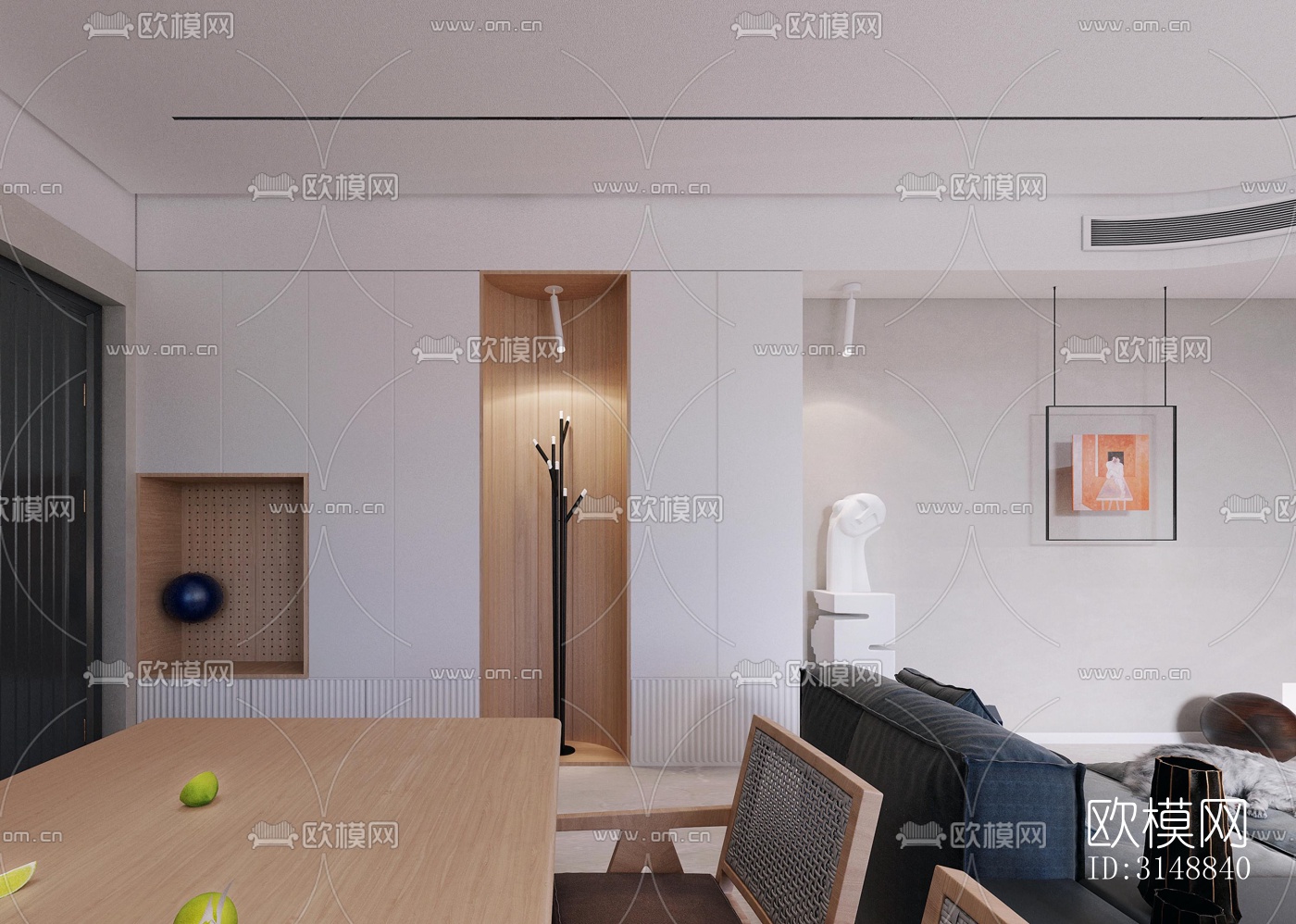 北欧平层效果图下载（渲染图10）