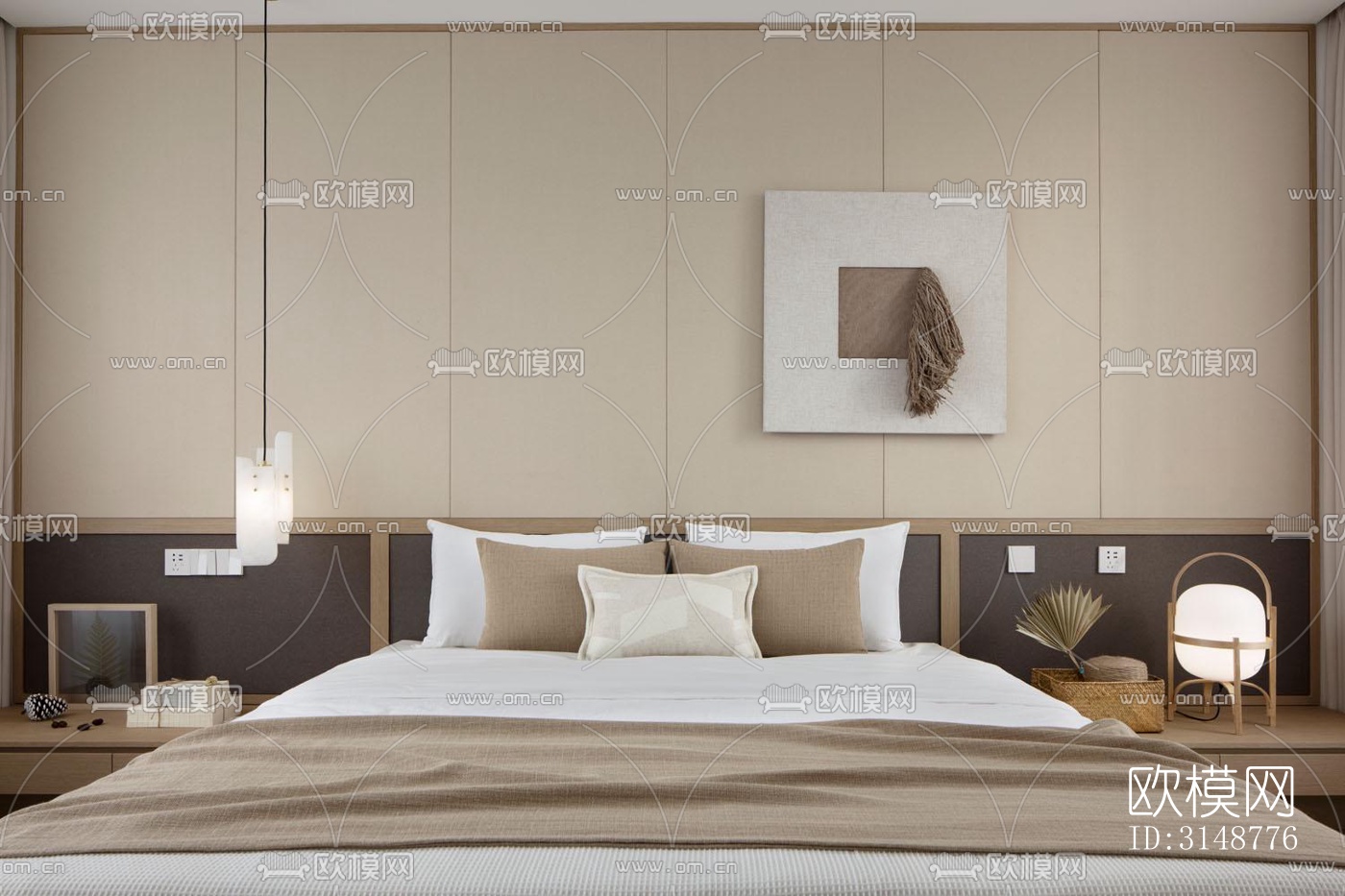 侘寂平层效果图下载（渲染图6）